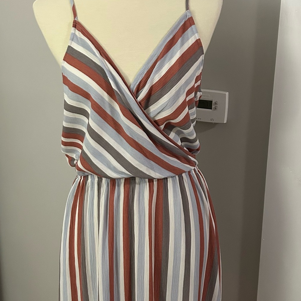 Stitch Fix Market & Spruce Striped Multicolor Sleeveless Dress